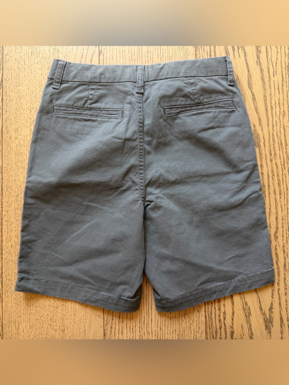 GAP Boys NWT Dressy Flat-Front Khaki Shorts w/ Adjustable Waist & Pockets Sz 12H - Picture 6 of 7